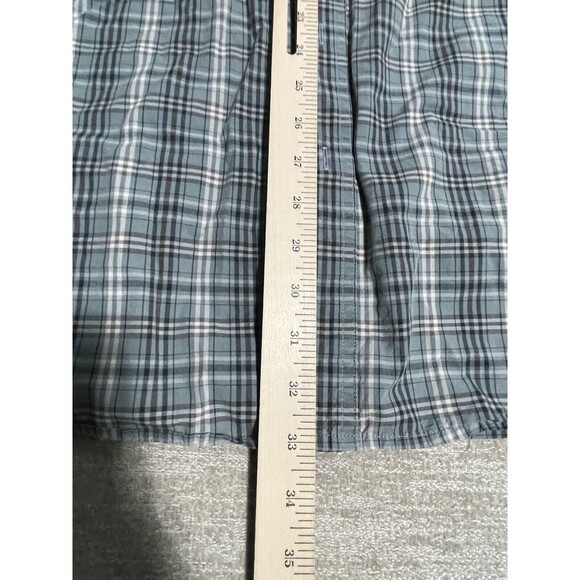 Carhartt Shirt Men’s Large Green Plaid Flannel  Long Sleeve Button Down - Picture 10 of 12